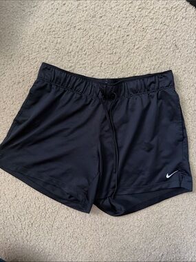 Nike Women's Black Athletic Training Shorts with Swoosh